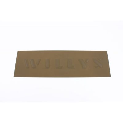 PLAQUE NUE EMBOUTIE "WILLYS" DE PANNEAU ARRIERE