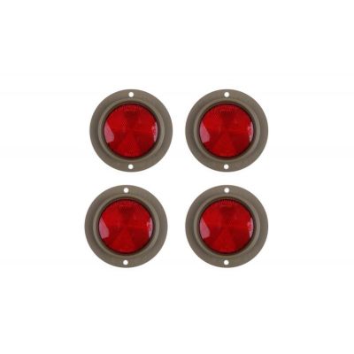 CATADIOPTRE ROND ROUGE C - B (JEU DE 4)