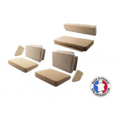 SELLERIE COMPLETE TOILE EPAISSE STANDARD KAKI