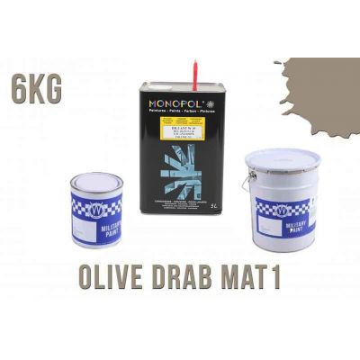 KIT PEINTURE OLIVE DRAB ORDNANCE STOCK MAT1  6KG