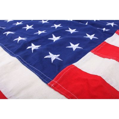 DRAPEAU USA 48 ETOILES BRODEES COTON 90X150 VIEILLIS