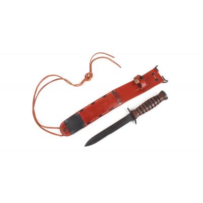 COUTEAU DE COMBAT USM3 + FOURREAU CUIR USM6