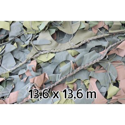 FILET CAMOUFLAGE KAKI ORIGINE ARMÉE 13,6MX13,6M