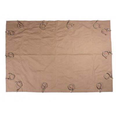 BACHE DE REMORQUE SABLE AVEC CORDE TOILE 