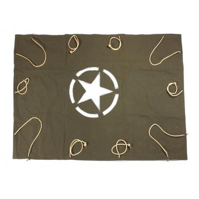 BACHE DE REMORQUE AVEC CORDE TOILE USA TRAITÉE AVEC ETOILE