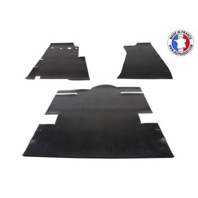 LOT DE 3 TAPIS DE SOL EN CAOUTCHOUC AV / AR
