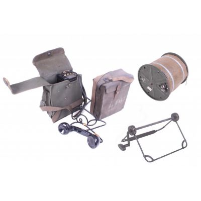 KIT TELEPHONES DE CAMPAGNE US EE8 SACOCHE TISSUS (X2)
