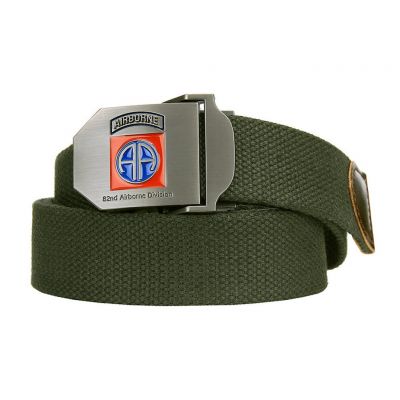 CEINTURE TISSU KAKI 82nd AIRBORNE