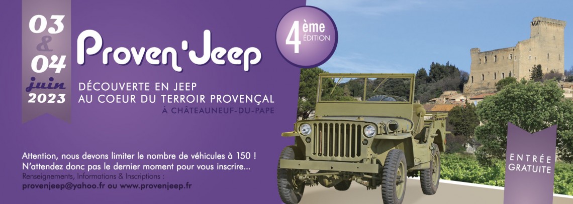 Proven'Jeep 3 et 4 juin 2023