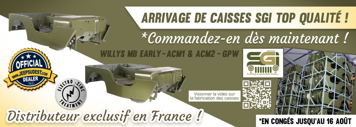 Caisses SGI arrivage