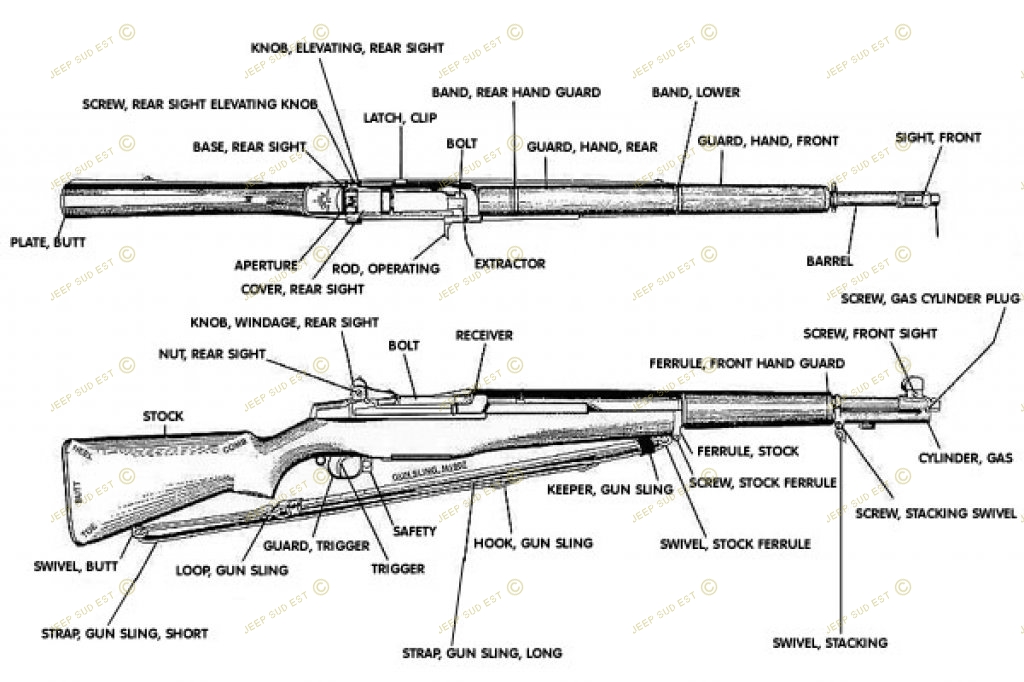 M1 Garand - Fusil semi-automatique - Denix - Réplique Métal et bois