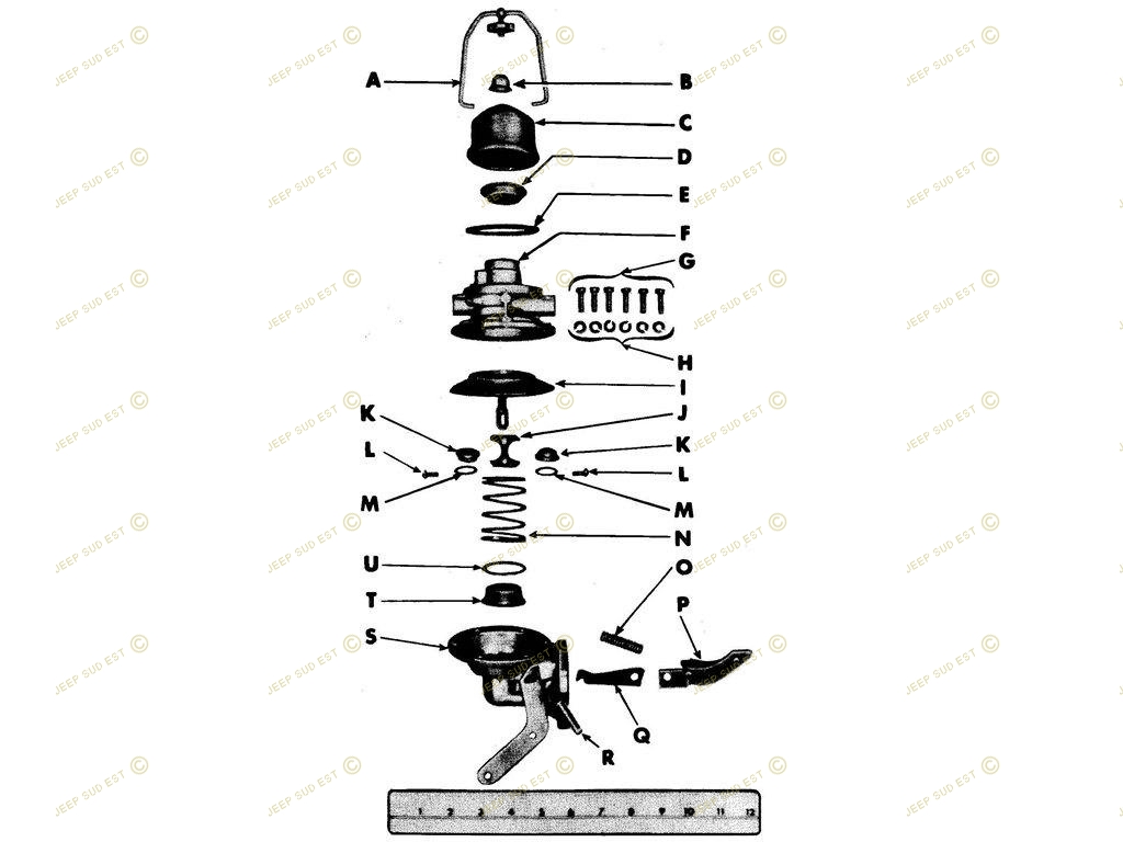 POMPE A ESSENCE US AVEC AMORCAGE MANUEL, Alimentation air - essence Jeep,  Alimentation AIR - ESSENCE, JEEP