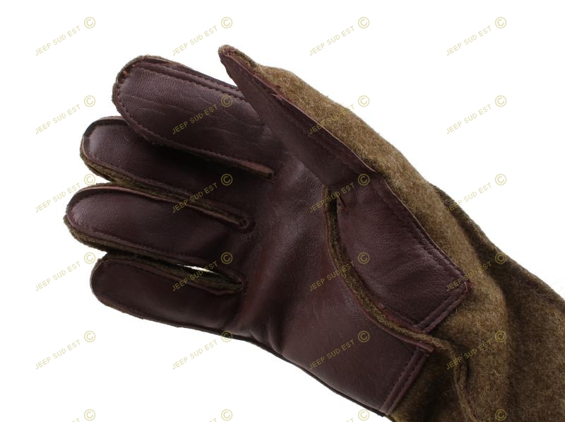 Paire de gants militaire en cuir armée Fr Taille 9.0 neuf 
