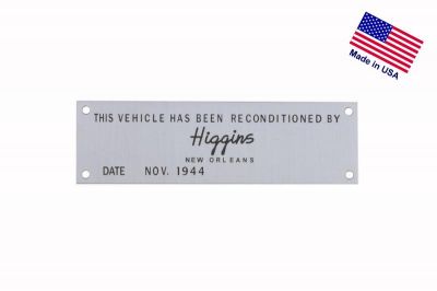 PLAQUE DE RENCONDITIONNEMENT VEHICULE