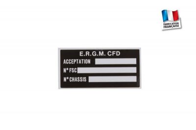 PLAQUE RECONDITIONNEMENT M201 "ERGM CLERMONT FD" TYPE1