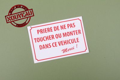 MAGNETIQUE "NE PAS TOUCHER"