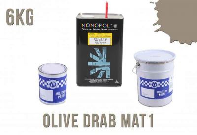 KIT PEINTURE OLIVE DRAB ORDNANCE STOCK MAT1  6KG