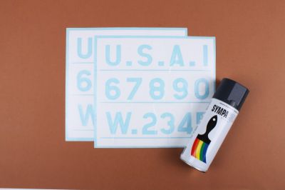 KIT MARQUAGE USINE BLUE DRAB S/CAPOT FORD GPW