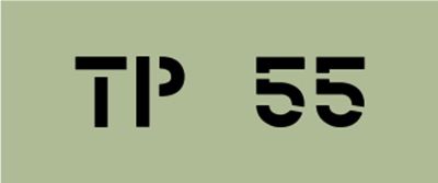 POCHOIR PRESSION PNEU GMC " TP 55 "