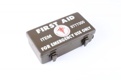 BOITE US "FIRST AID" VEHICULE "EMERGENCY ONLY"