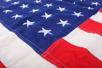 DRAPEAU USA 48 ETOILES BRODEES COTON 90X150 VIEILLIS