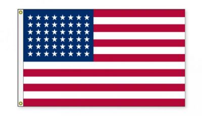 DRAPEAU USA 48 ETOILES  IMPRIMEES 90X150 SYNTHETIQUE