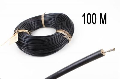FIL DE BOUGIE NOIR QUALITÉ ARMÉE BOBINE DE 100M