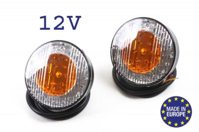 FEUX ARRIERE A LEDS ADAPTABLE 12V (LA PAIRE)