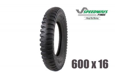 PNEUMATIQUE MILITARY 600 X 16 "SPEED WAYS" 8PLY