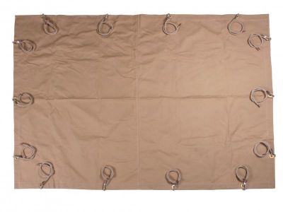 BACHE DE REMORQUE SABLE AVEC CORDE TOILE 