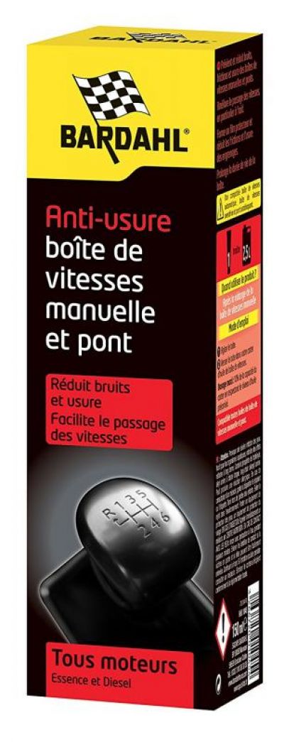 ANTI USURE BOITE VITESSES MANUELLE ET PONT BARDAHL 150 ML