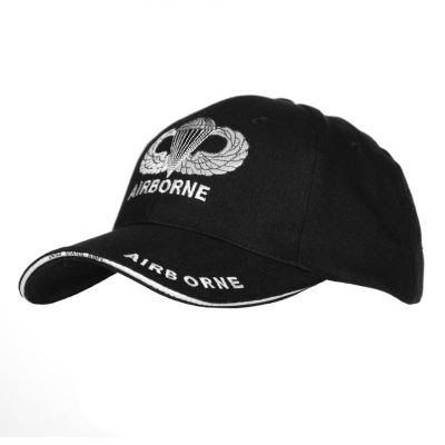 CASQUETTE US AIRBORNE NOIRE