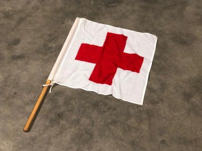 DRAPEAU RED CROSS COTON NEUF