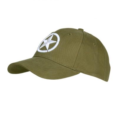 CASQUETTE KAKI ETOILE US EN RELIEF