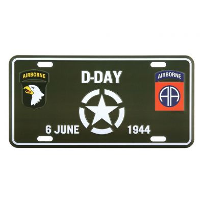 PLAQUE IMMATRICULATION D-DAY 6 JUNE 1944