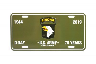 PLAQUE IMMATRICULATION N°2 D-DAY 75 ANS