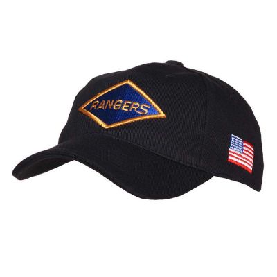 CASQUETTE US RANGER NOIRE