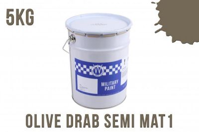 PEINTURE OLIVE DRAB ORDNANCE STOCK SEMI MAT1  5 KG