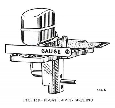 JAUGE RÉGLAGE FLOTTEUR CARBURATEUR CARTER