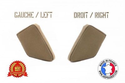 PAIRE ACCOUDOIR TOILE KAKI