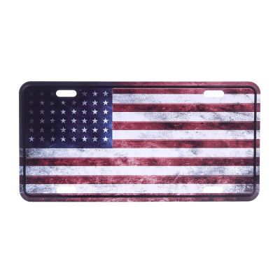 PLAQUE IMMATRICULATION DRAPEAU USA