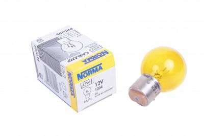 AMPOULE DE B/O JAUNE 12V 45W "BA21S"