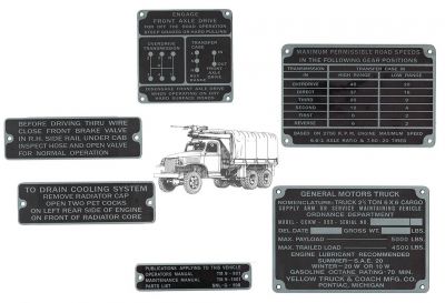 PLAQUES ZINC GMC 353 