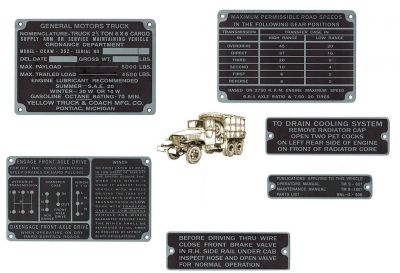 PLAQUES ZINC 352 + TREUIL