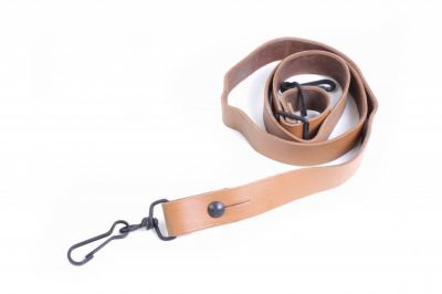 SANGLE CUIR BEIGE FONCE 118 CM