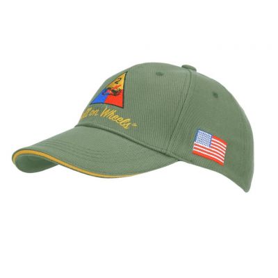 CASQUETTE US BASEBALL 2ND ARMORED DIVISION TANK