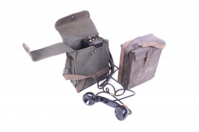 TELEPHONE DE CAMPAGNE US EE8 SACOCHE TISSUS (KIT DE 2)