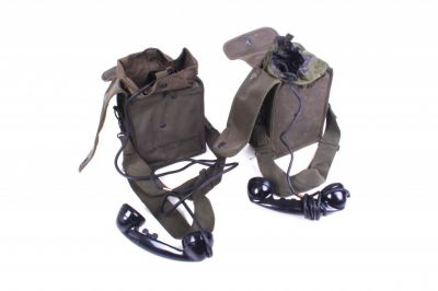 TELEPHONE DE CAMPAGNE US EE8 SACOCHE TOILE CIREE (KIT DE 2)