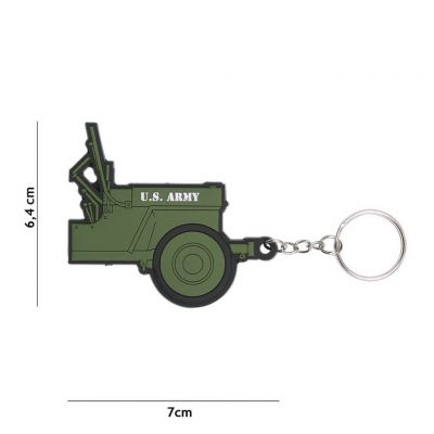 PORTE CLEFS 3D PVC JEEP WILLYS