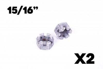 ECROU CRENEAUX 15/16" UNC (X2)